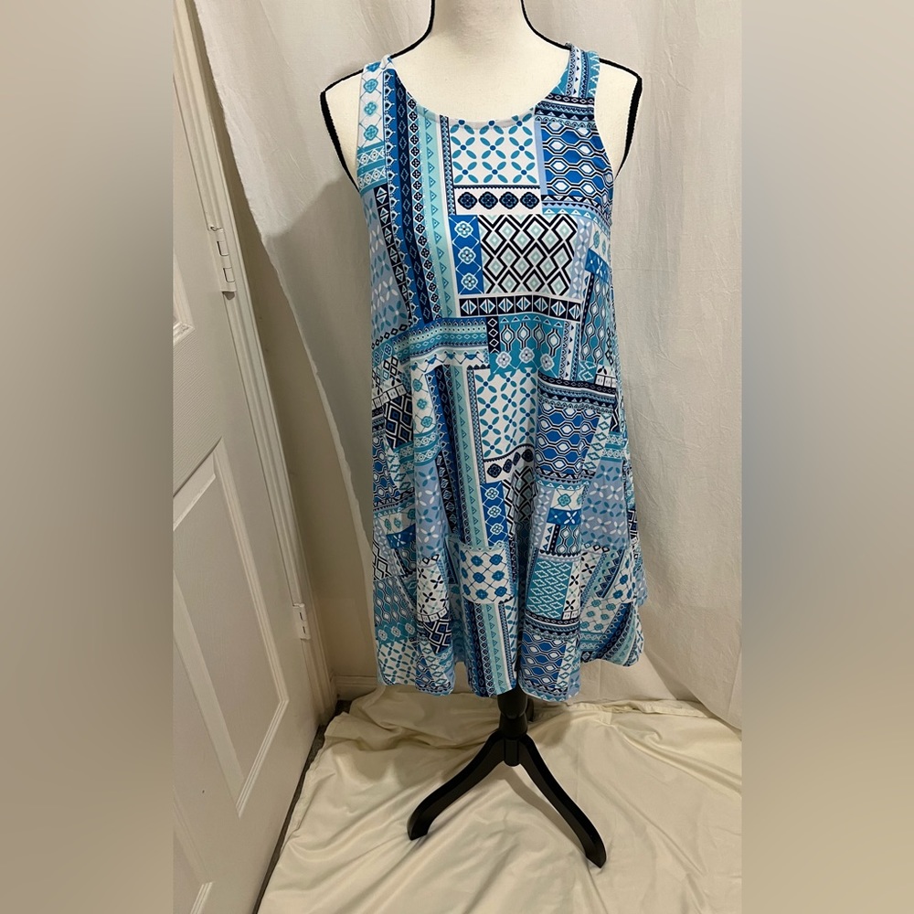 Bobbie Brook Printed Tunic tank top size s